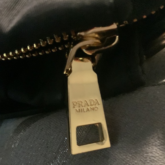 Prada leather and nylon ruched bag. Excellent condition. Please look at photos - Picture 16 of 16